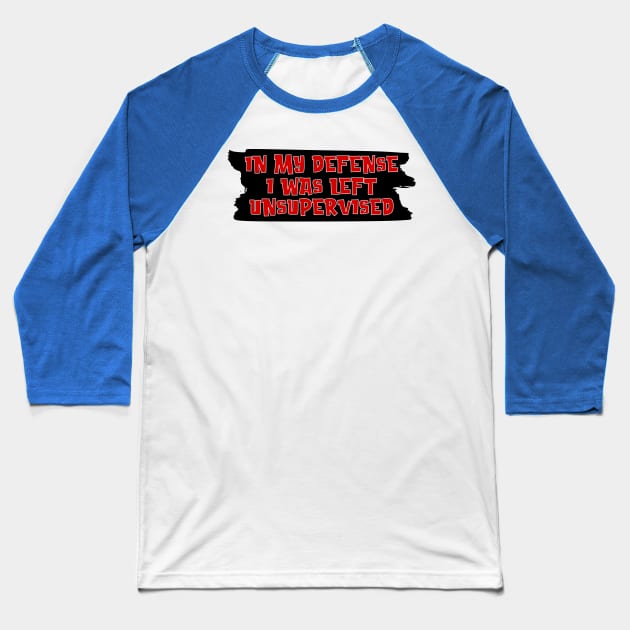 Unsupervised Baseball T-Shirt by Lifeline/BoneheadZ Apparel